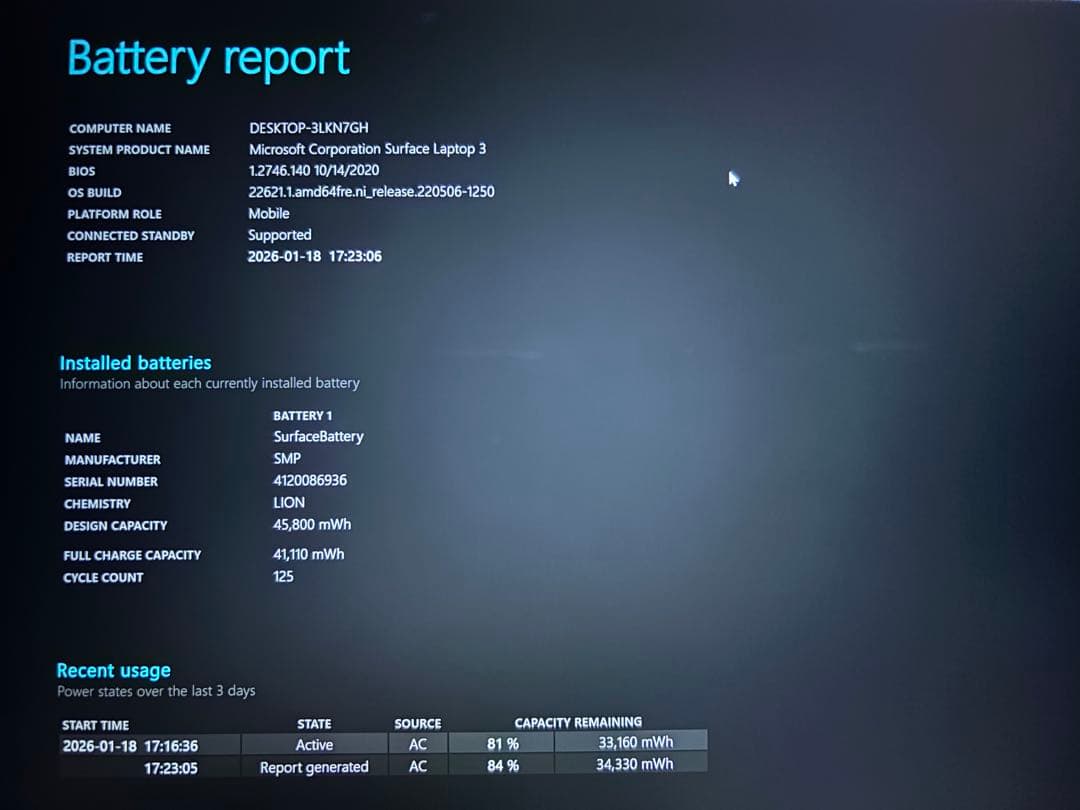 Surface Laptop 3 15インチ Ryzen58GB256GB 箱付