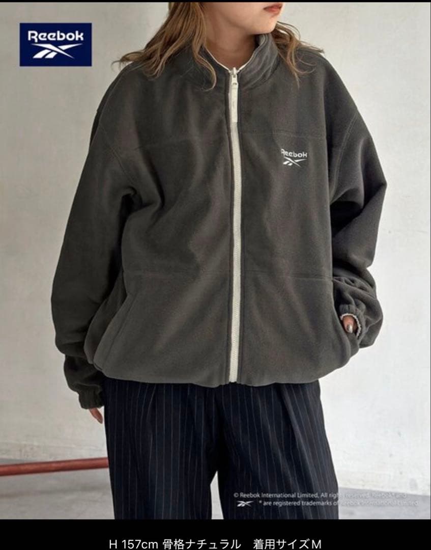 新品タグ付き　Reebok ジャケット Mサイズ ホワイト・グレー　ユニセックス