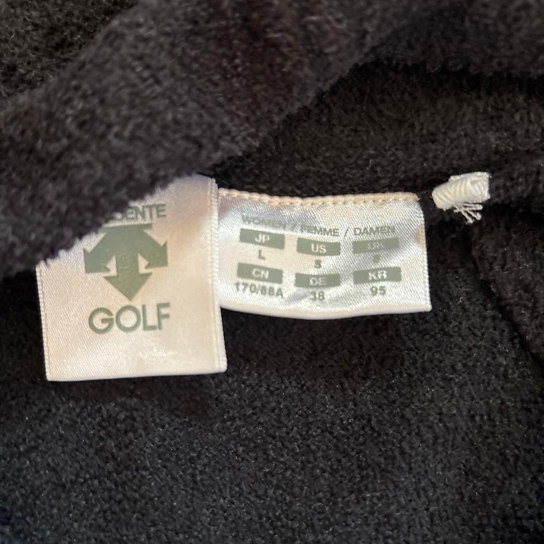 デサント　モールニット　パーカー　ブラック　L 1回のみ着画美品