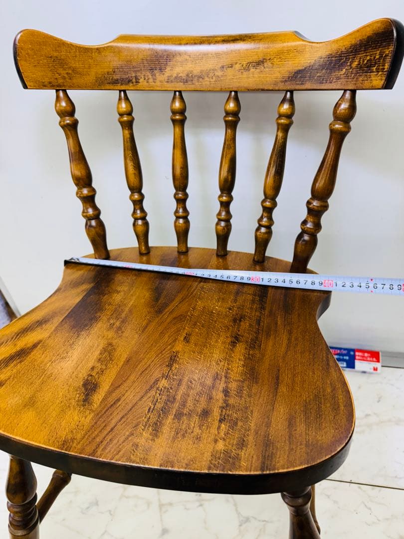 柏木工　ウィンザー　スピンドル　木製　ダイニングチェア　ビンテージ 椅子　軽量