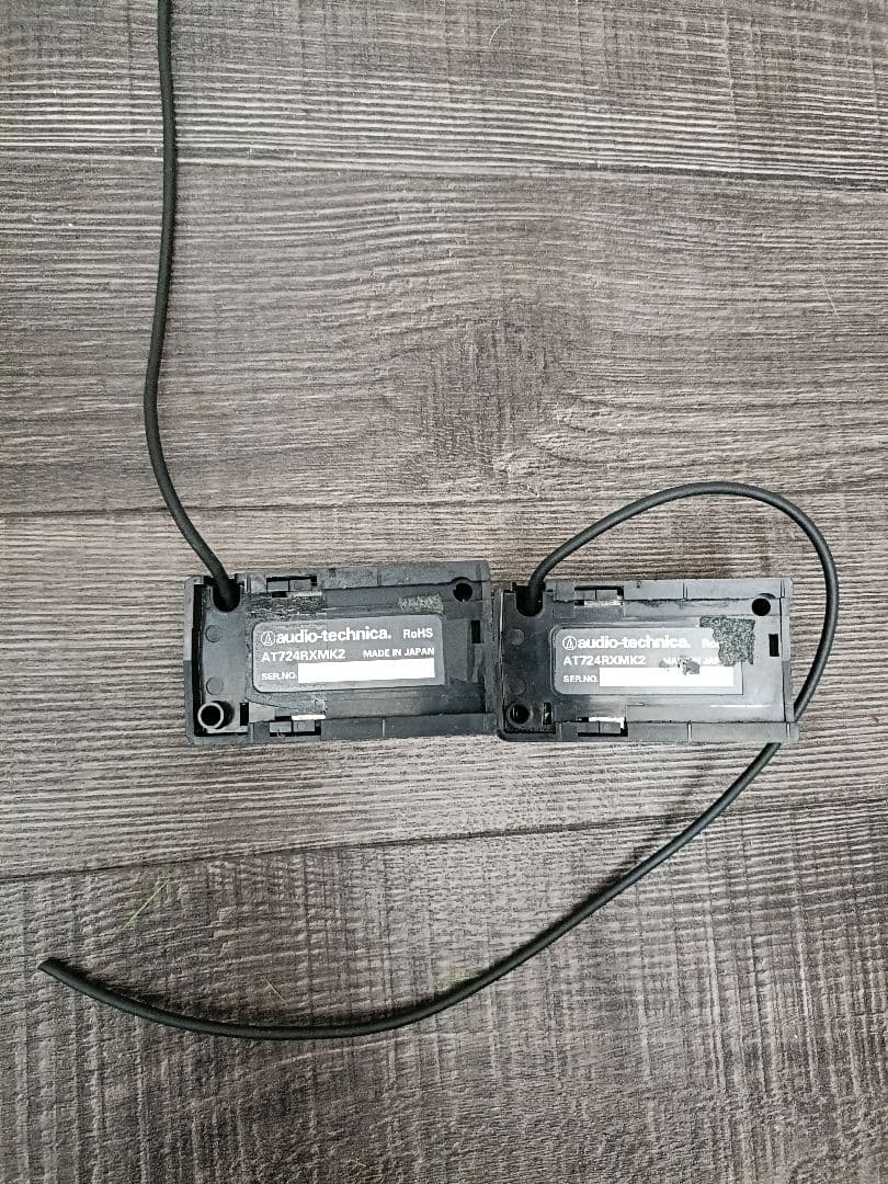 値下げ！オーディオテクニカ ワイヤレスマイク 2本 充電器セット　オマケ受光機