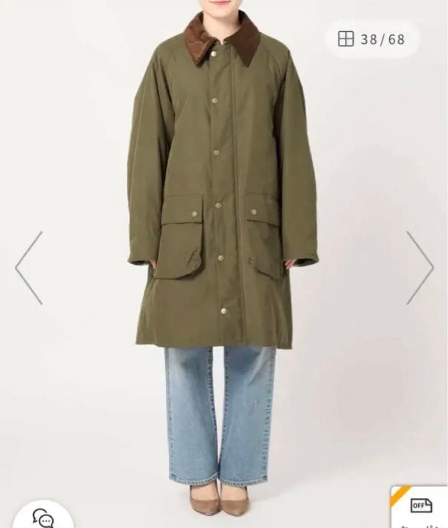 ⭐︎　FRAMeWORK＊Barbourバブアー　ミリタリーコート