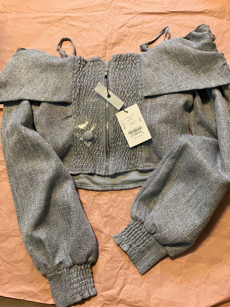 タグ付き】　リボンオフショルロングスリーブトップス　リップサービス