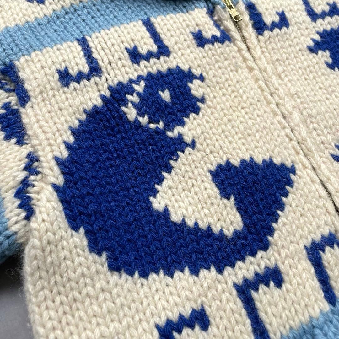 90s wool cowichan sweater “hoodie type”