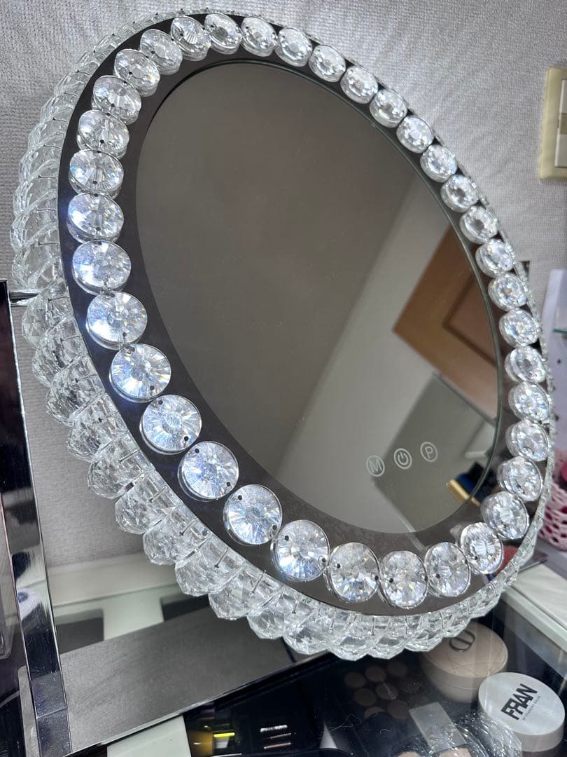 フランフラン正規品　ブリエ ハリウッドミラー2 ラウンド　調光調色可能