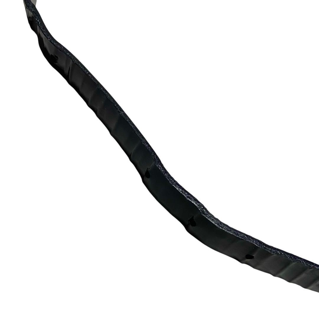 トーガプルラ★ダブルバックルベルト コンチョベルト 本革 レザー エナメル 黒