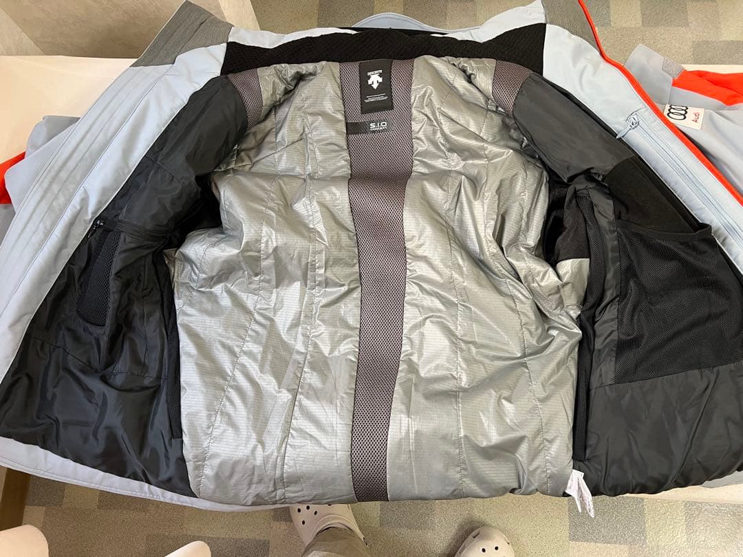 DESCENTE S.I.O スキーウェア グレー/オレンジ