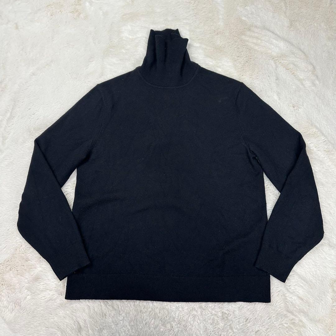✨美品✨現行 セオリー カシミヤ100％ タートルネック 黒 M HILLES