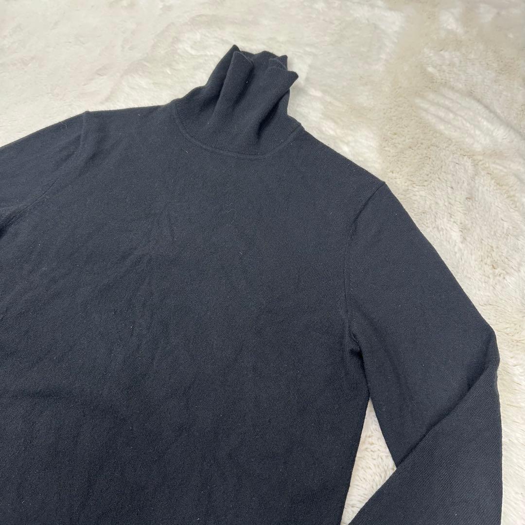 ✨美品✨現行 セオリー カシミヤ100％ タートルネック 黒 M HILLES