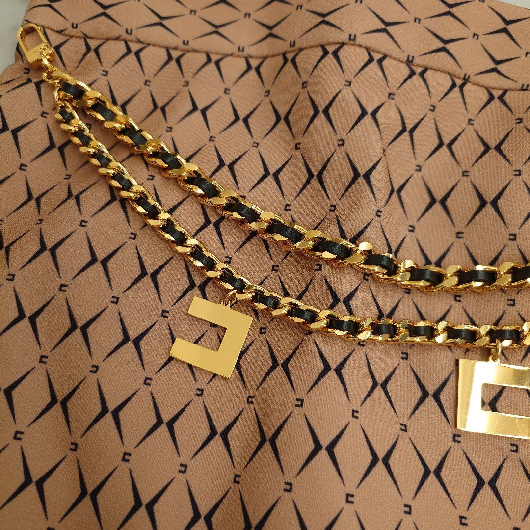 エリザベッタフランキ　2025年 ロゴチェーン　ミニスカート　38 超美品