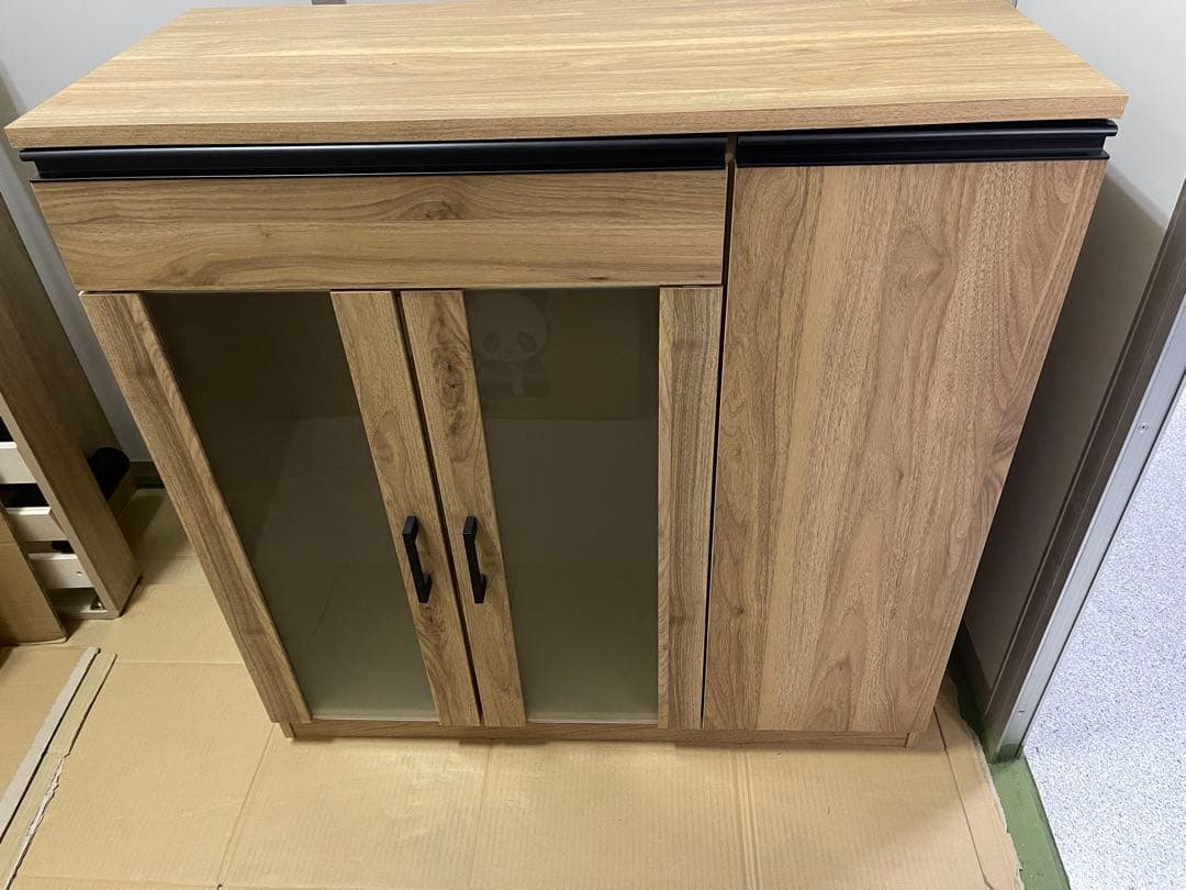 【送料込・最終値下げ】ニトリ キャビネット フォルムN SK ライトブラウン