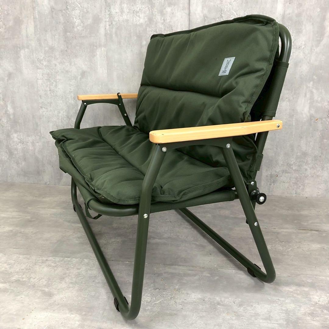 【室内外/車内にも！】DOD グッドラックソファ カーキ 折り畳み