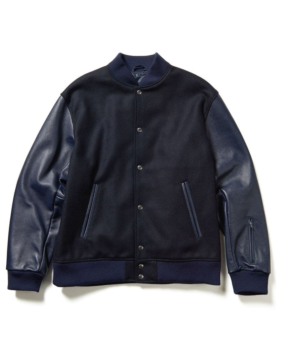 sophnet LEATHER SLEEVE VARSITY JACKET 新品