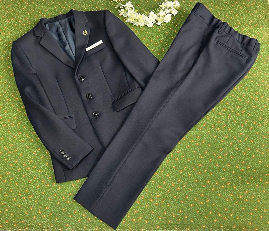 未使用ウォルツバイビームス デザイン BEAMS150ネイビースーツ男の子 無地