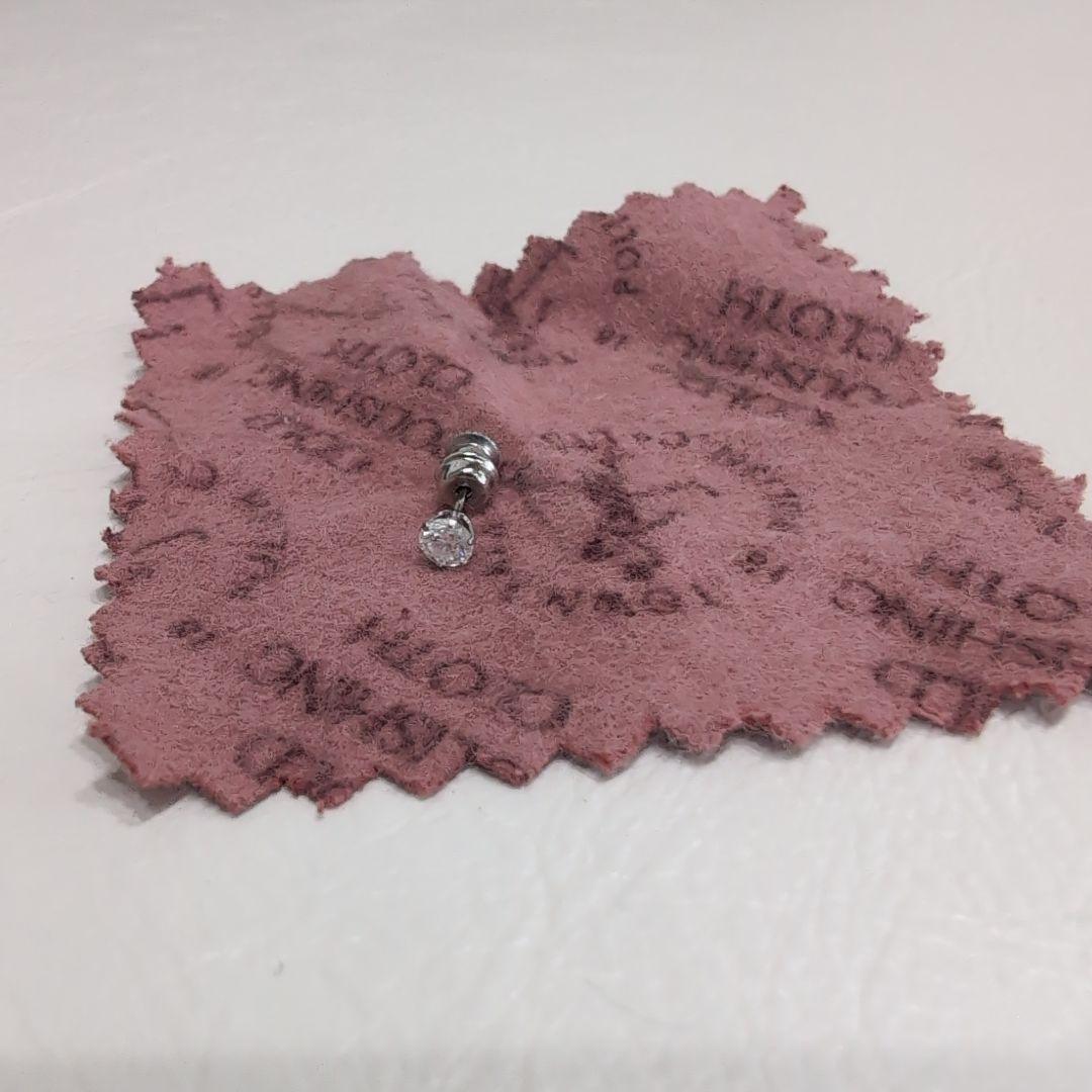 ＰＴ天然ダイヤモンドピアス（片耳用）