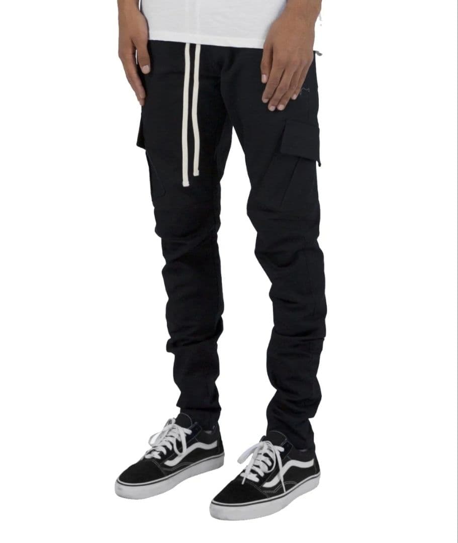 パンツ mnml ZIP CARGO DRAWCORD PANTS / BLACK