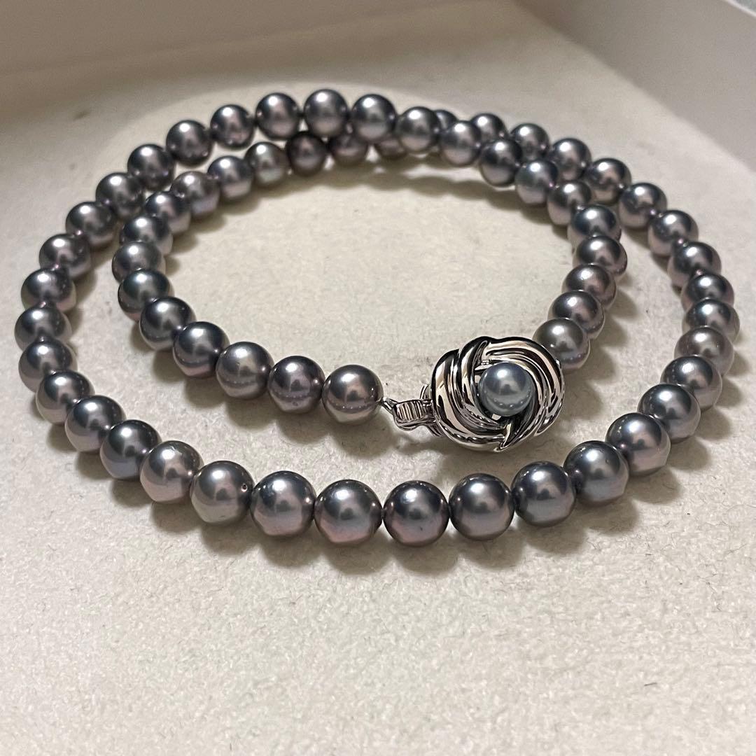 ミリ 【TASAKI✨保証書】 あこや真珠 ネックレス 6.5-7.0