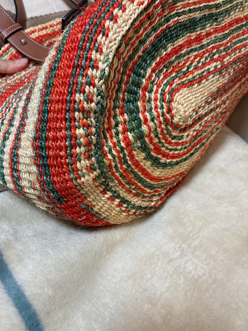 A*i様 LOEWE ストライプ かごバッグ