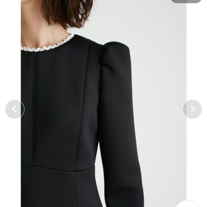 【タグ付】卒業式入学式　セレモニー　レース切替ポンチワンピース　36