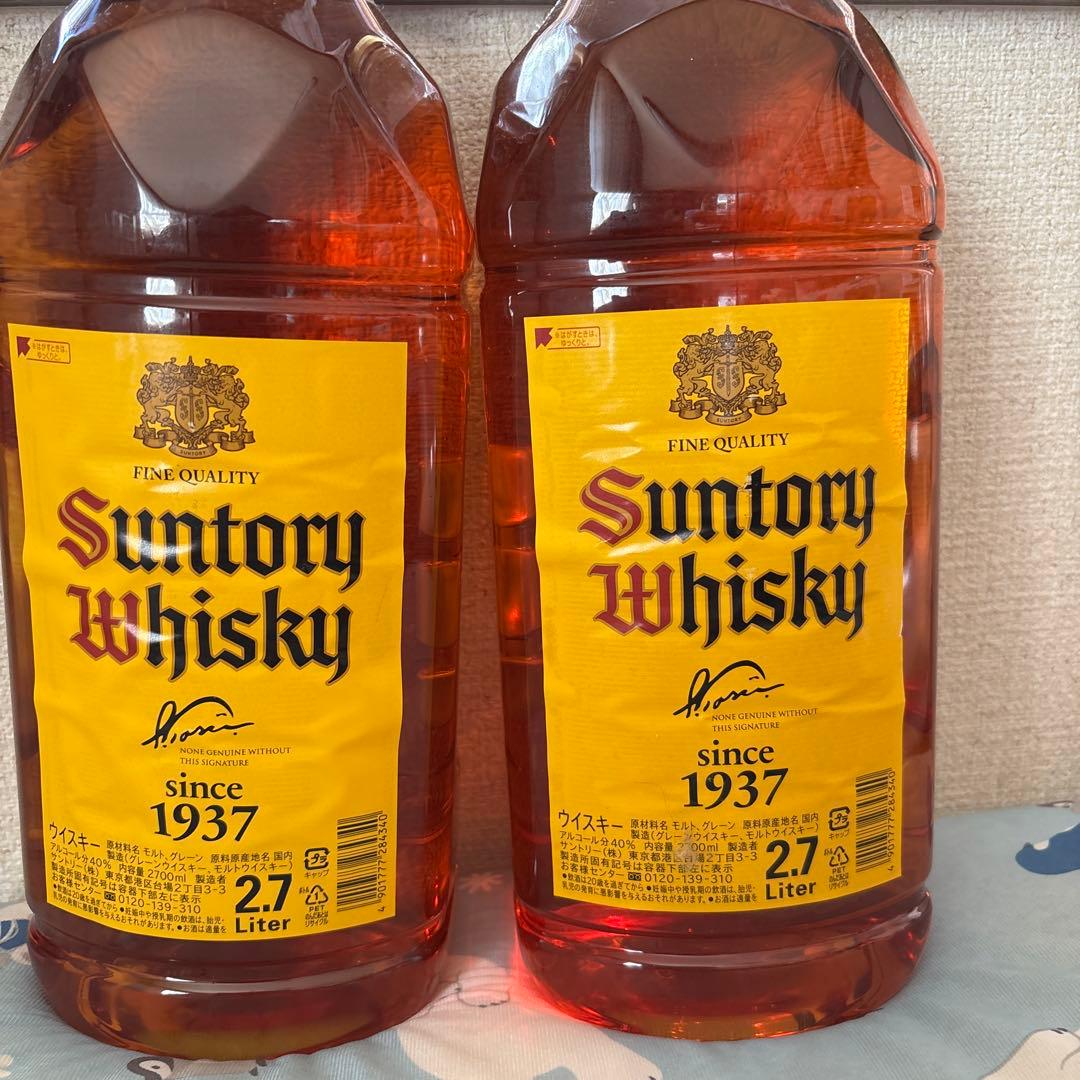 【未開封】角瓶　2.7 ℓ　サントリー　ウィスキー　角　2本