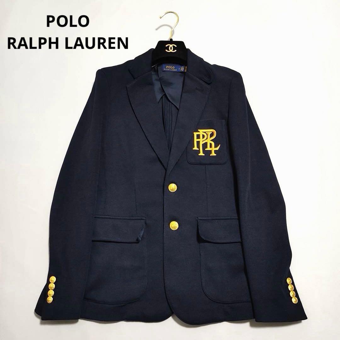 ポロラルフローレン　紺ブレ　金ボタン　ロゴ刺繍　ネイビー　2
