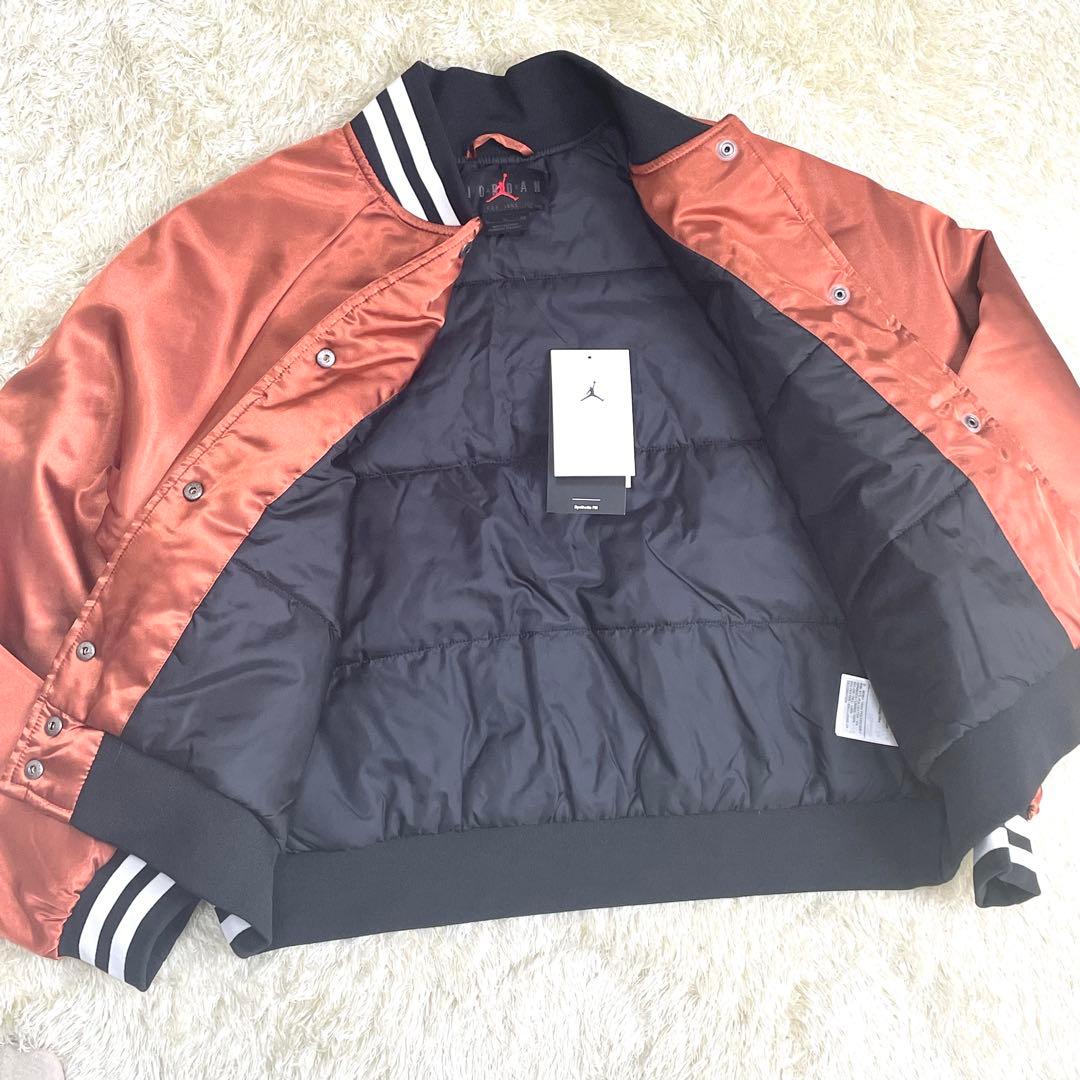 ジョーダン　スカジャン　【新品　未使用品】オレンジ　ライトブラウン　MJ刺繍
