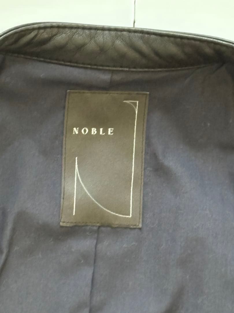 NOBLE ノーブル　本革ライダースジャケット　ブラック　38サイズ