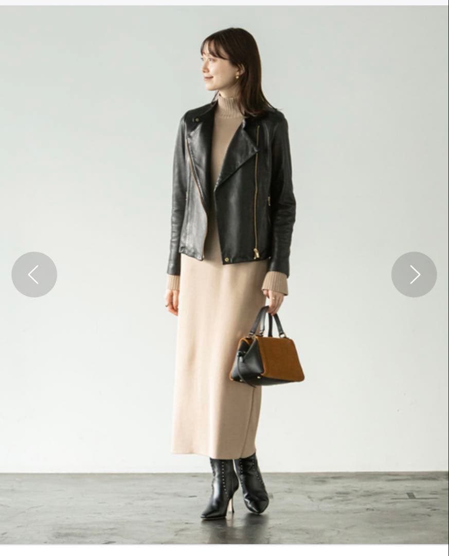 NOBLE ノーブル　本革ライダースジャケット　ブラック　38サイズ