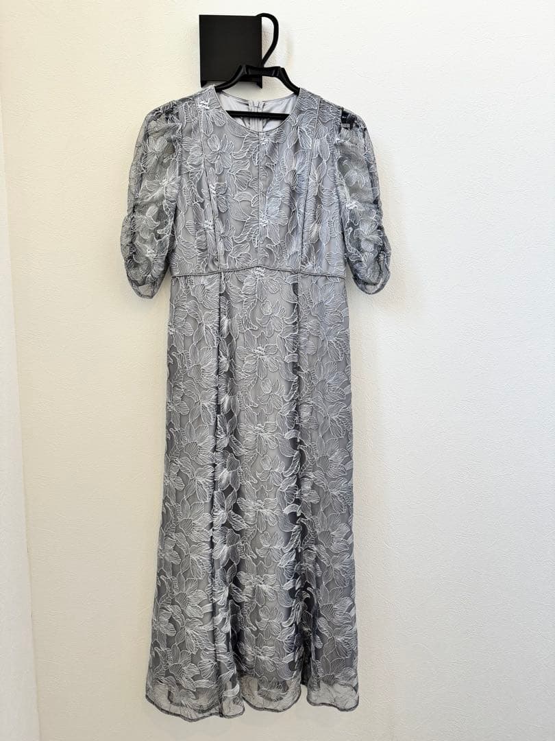 【1/30まで値下げ】AIMER エンブロイダリーチュールパイピングドレス