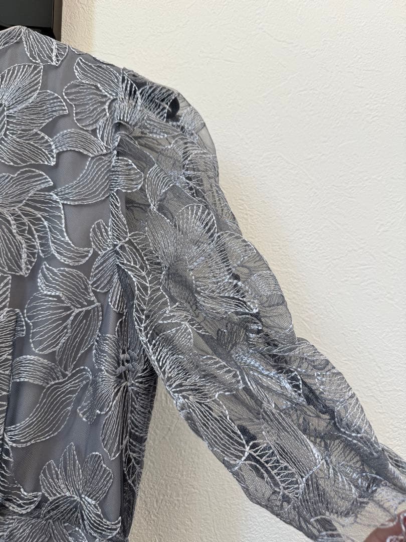 【1/30まで値下げ】AIMER エンブロイダリーチュールパイピングドレス