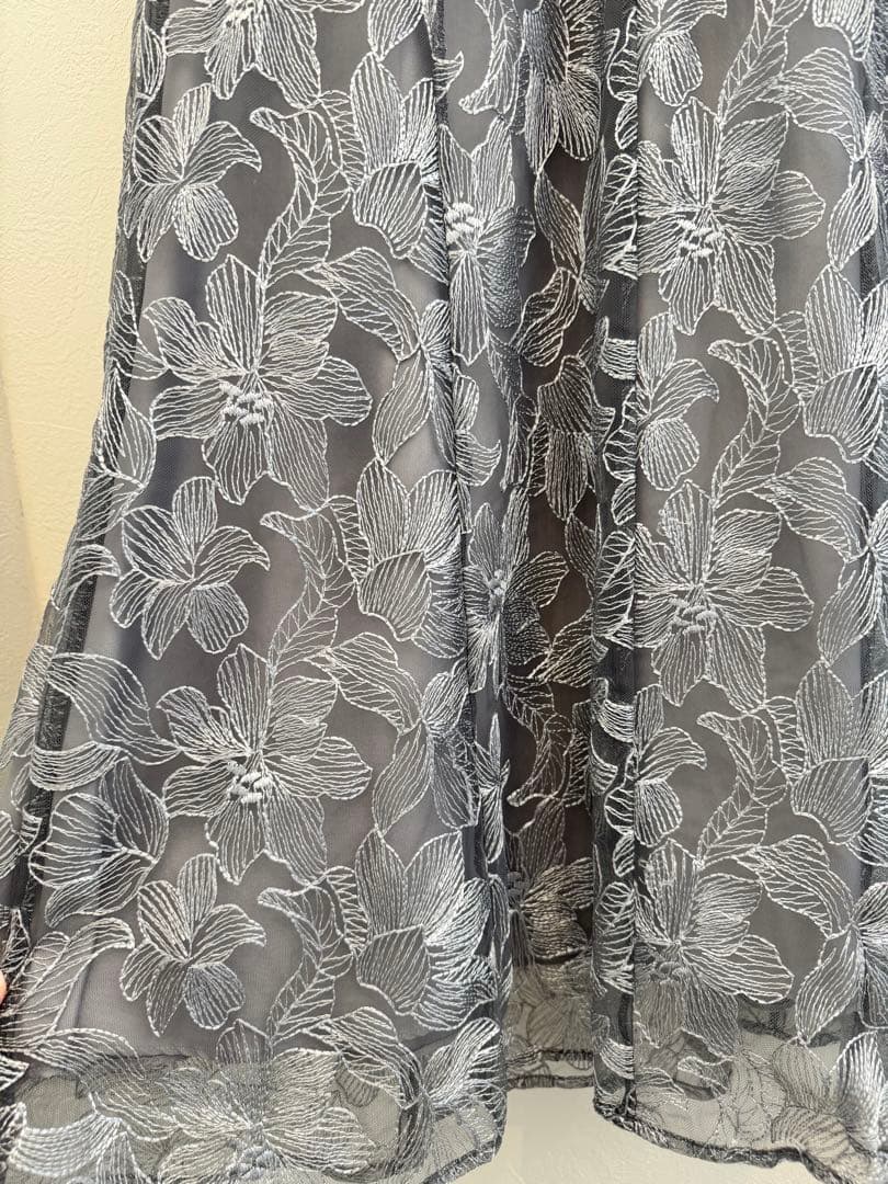 【1/30まで値下げ】AIMER エンブロイダリーチュールパイピングドレス