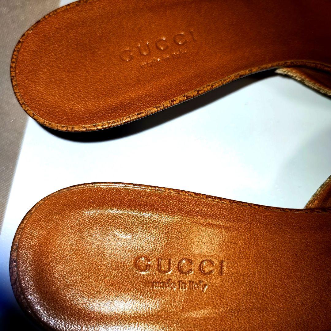 グッチ Gucci ミュール 37 1/2 24~24.5 GGキャンバス柄