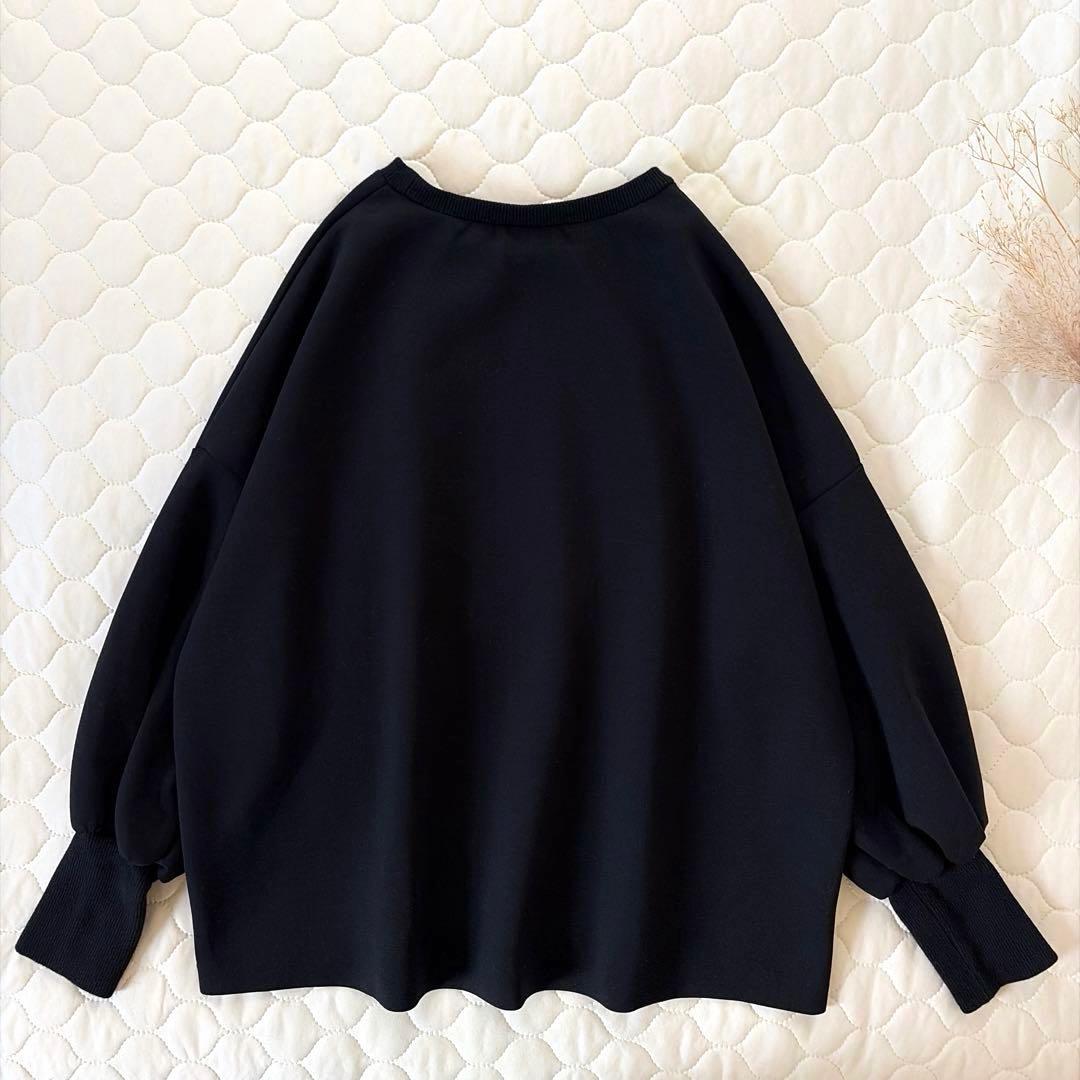 BEARDSLEY✴︎ダンボールパフトレーナー　スウェット ブラック　フリーサイズ