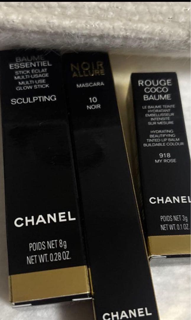 CHANEL 口紅セット ホワイトポーチ付き　ホリデーコレクション　ポーチ付き