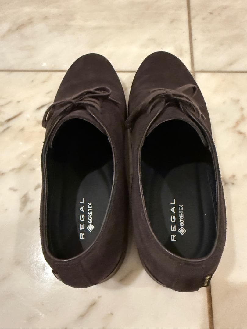 ダークブラウン スエード レースアップシューズ REGAL　超美品ゴアテックス