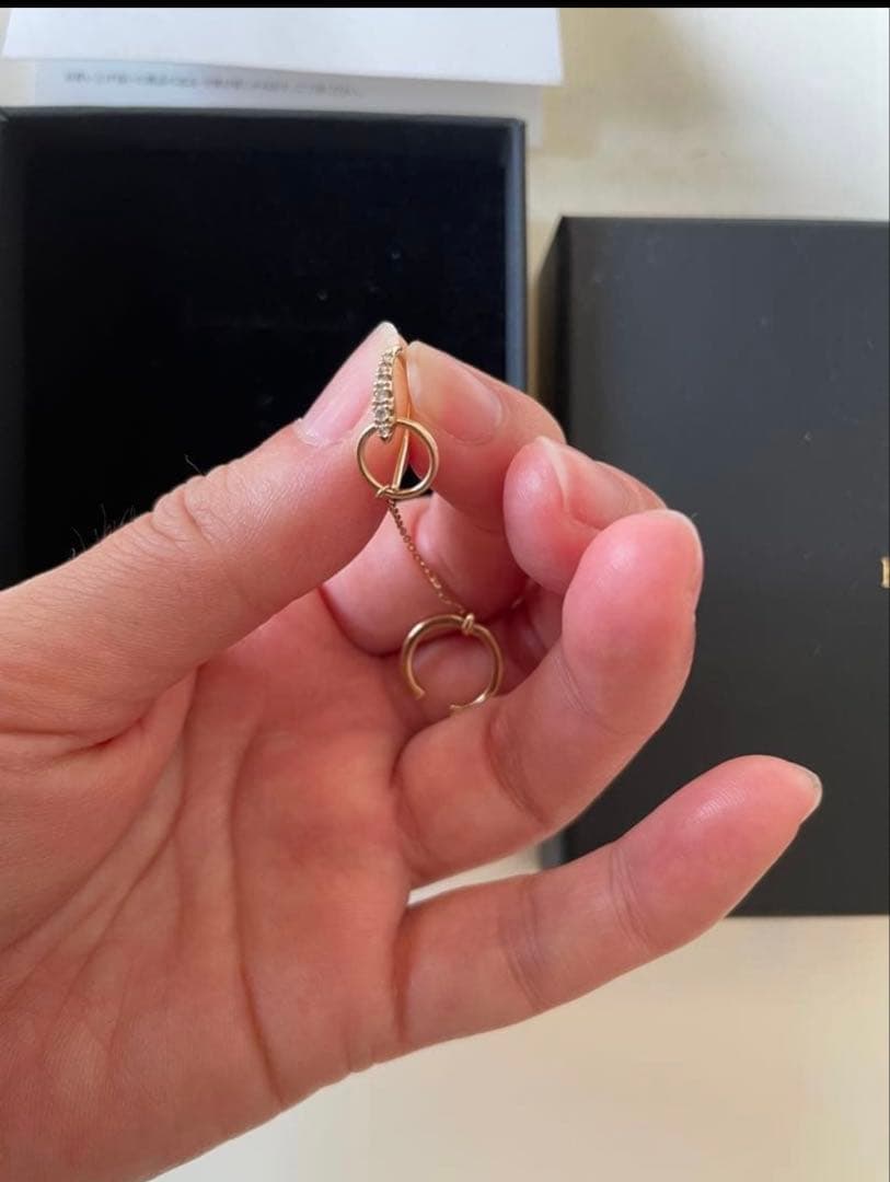 にー　Hirotaka MUGHALイヤーカフピアス ダイヤ
