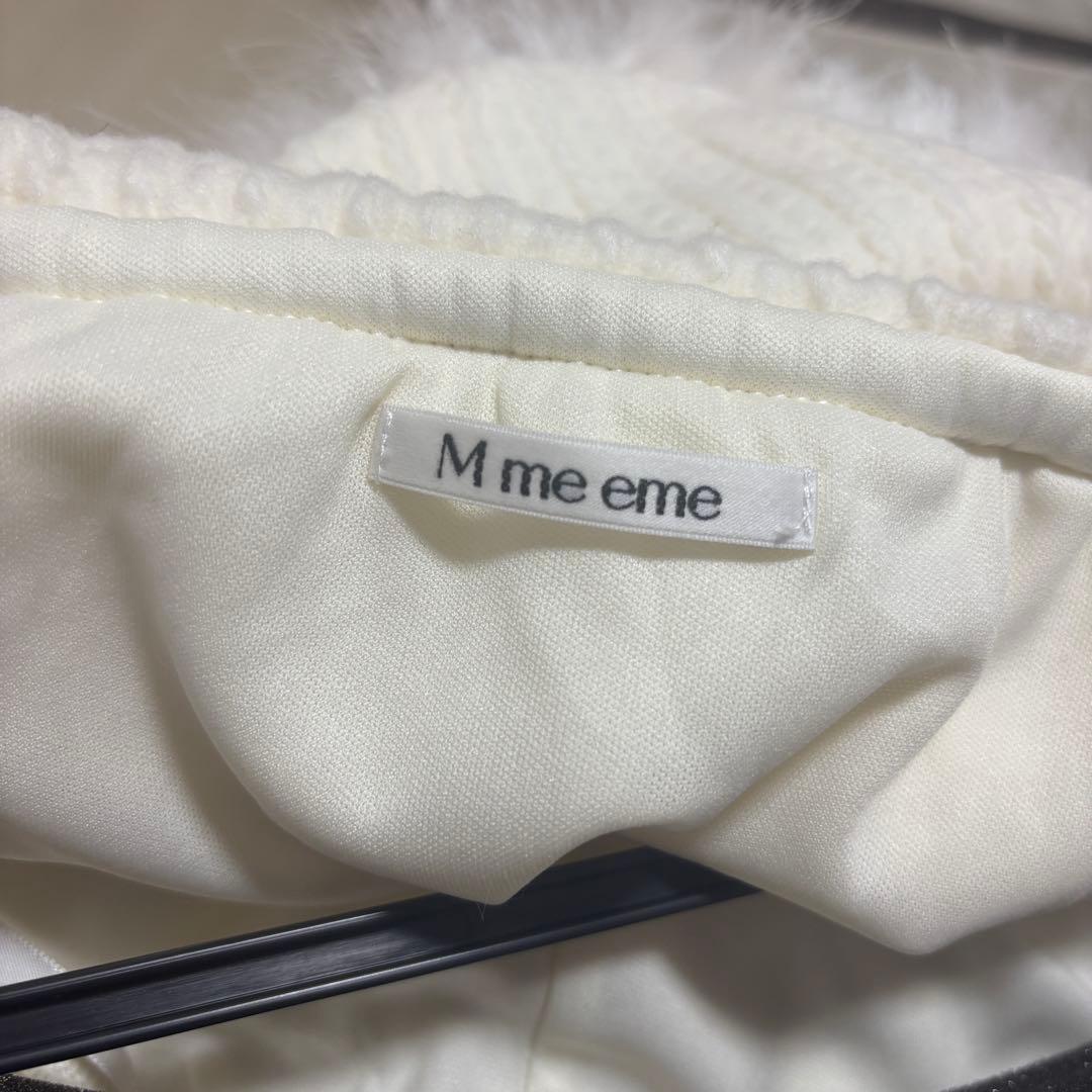 エムミーエメ Feather offshoulder mini onepiece