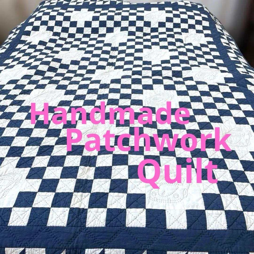 ♦︎ポルシェ356デザイン ハンドメイドパッチワーク　ベッドカバーシングルサイズ