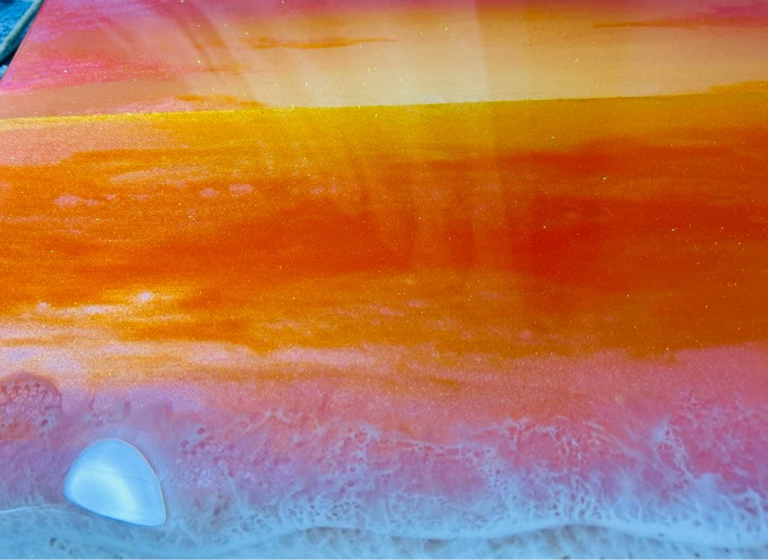 (お取り置き品)2024蓄光入りオーシャンレジンアートNo.27【A3パネル】