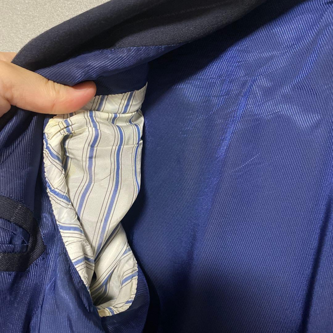ネイビー ストライプ スーツ セット BEAMS F ジャケット スラックス