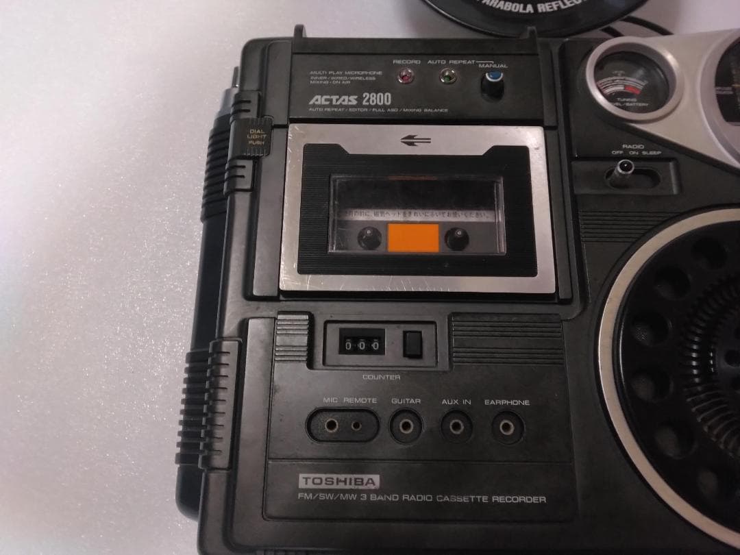 TOSHIBA RT-2800 アクタス・ラジオカセットレコーダー ラジカセ