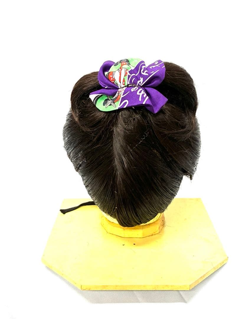 夜会巻き風変わり結い、小サイズ(網無しタイプ)、中古舞踊かつら、大衆演劇かつら