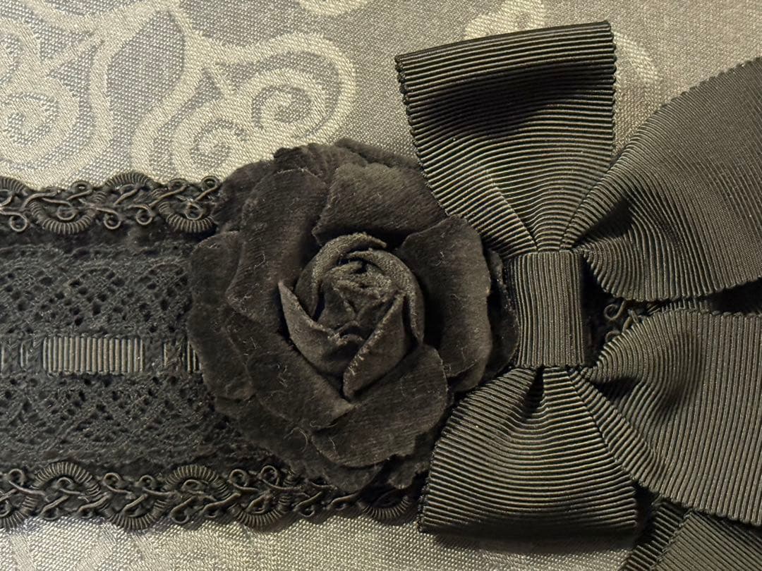 Victorian Maiden 初期　別珍クロウディアヘッドドレス　ブラック