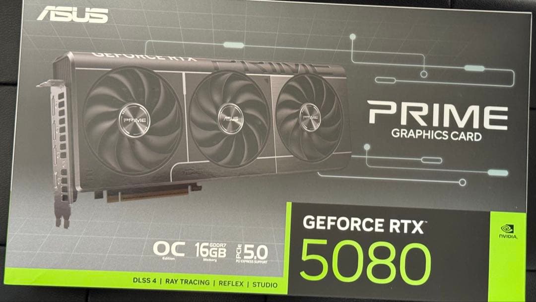 グラフィックボード・グラボ・ビデオカード RTX 5080 ASUS Prime OC 16GB
