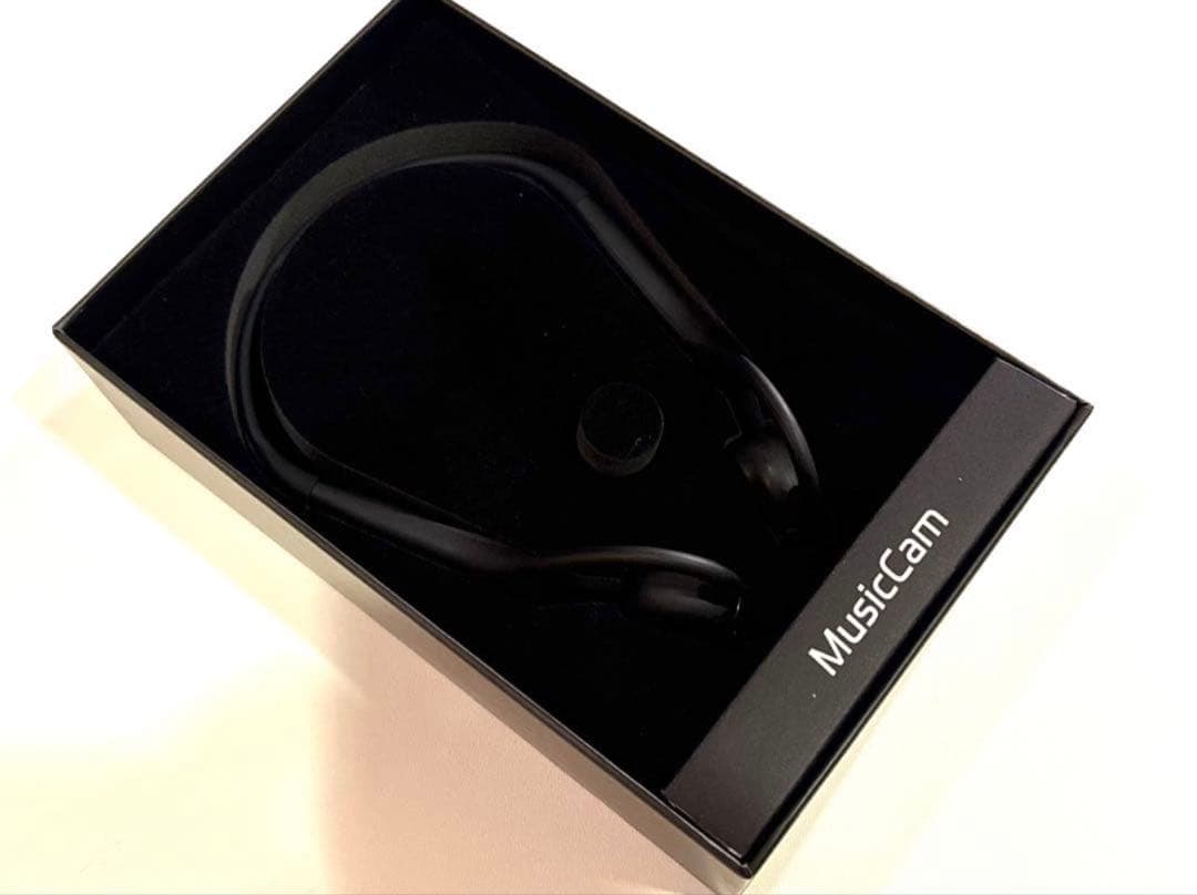 カメラ付き骨伝導イヤホン MusicCam AI翻訳 2K撮影 防水