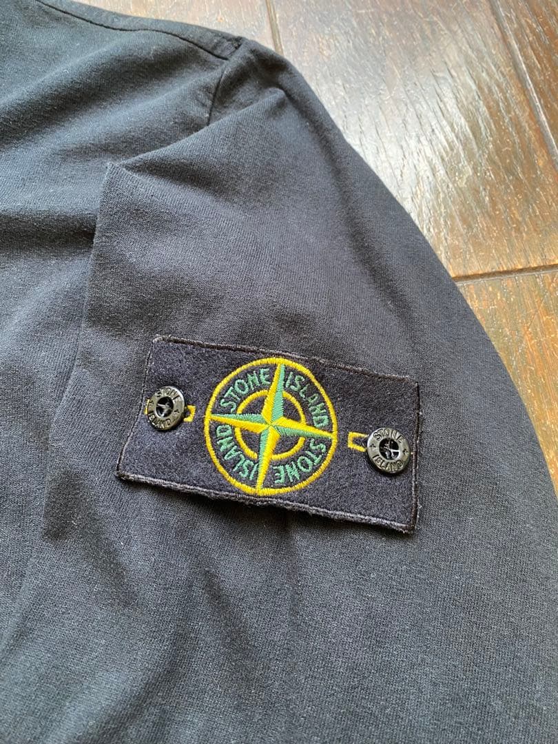 STONE  ロンT ブラック M ストーンアイランド ワッペン