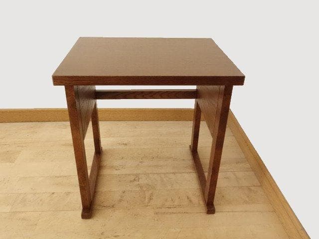 北海道手作り家具　ナラ（楢）材　マルチサイドテーブルＳ　ミニデスク　Ｈ５２０