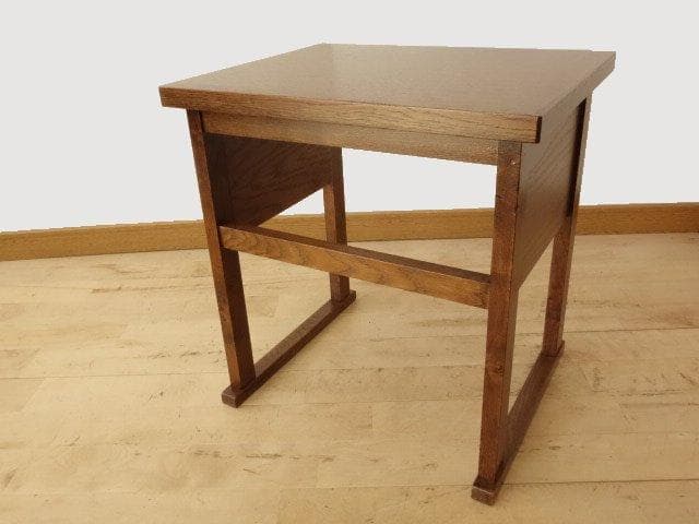北海道手作り家具　ナラ（楢）材　マルチサイドテーブルＳ　ミニデスク　Ｈ５２０