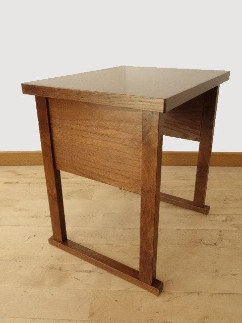 北海道手作り家具　ナラ（楢）材　マルチサイドテーブルＳ　ミニデスク　Ｈ５２０