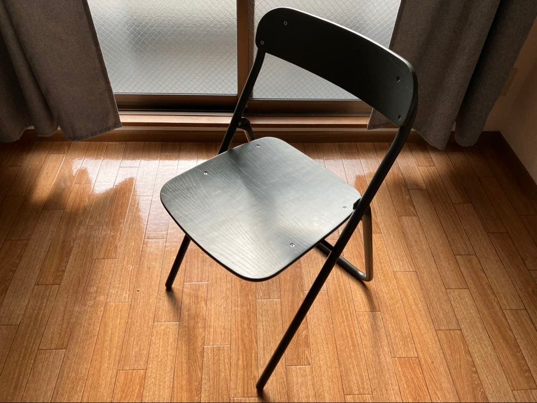 MUJI スチールパイプ折りたたみデスク/チェア　セット